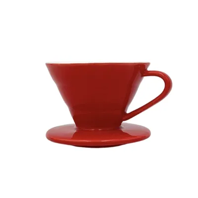 Driper V60 na filtrovanie kávy - red