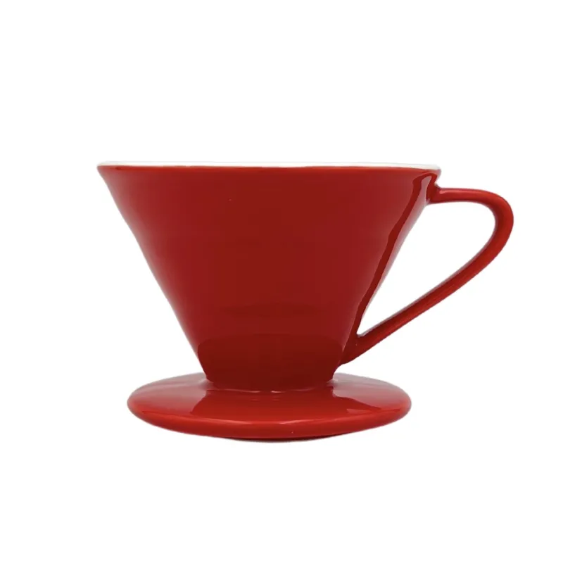 Driper V60 na filtrovanie kávy - red
