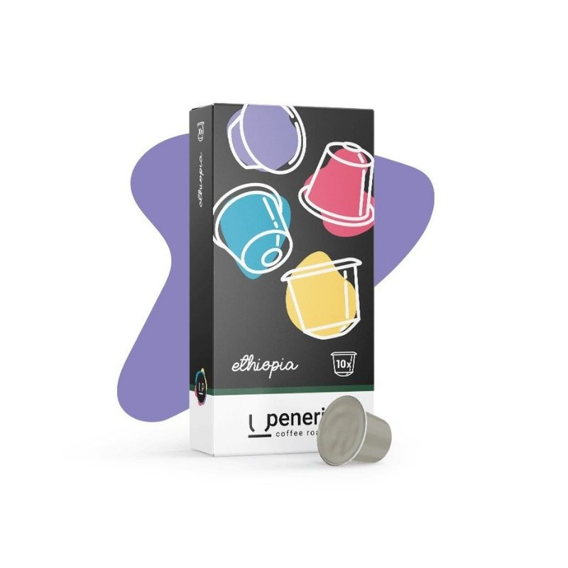 Penerini Ethiopia – kávové kapsule 10×6,5 g, 100 % arabica, bio rozložiteľné