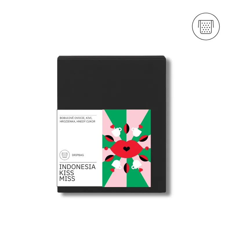 Indonesia Kiss Miss dripbag káva – balenie ALTER-NATIV COFFEE, drip bag výberová káva na prípravu do hrnčeka