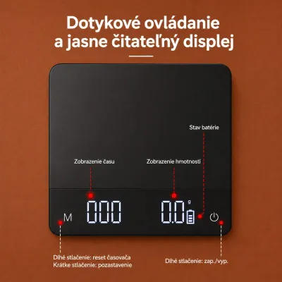 Digitálna váha so silikónovou ochrannou podložkou