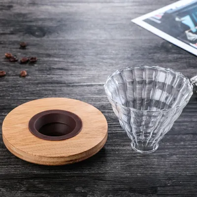 Číry sklenený dripper V60 detail