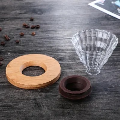 Číry sklenený dripper V60 detail